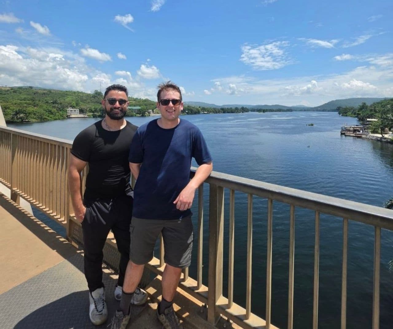 Tour travelers enjoying Volta River boat ride