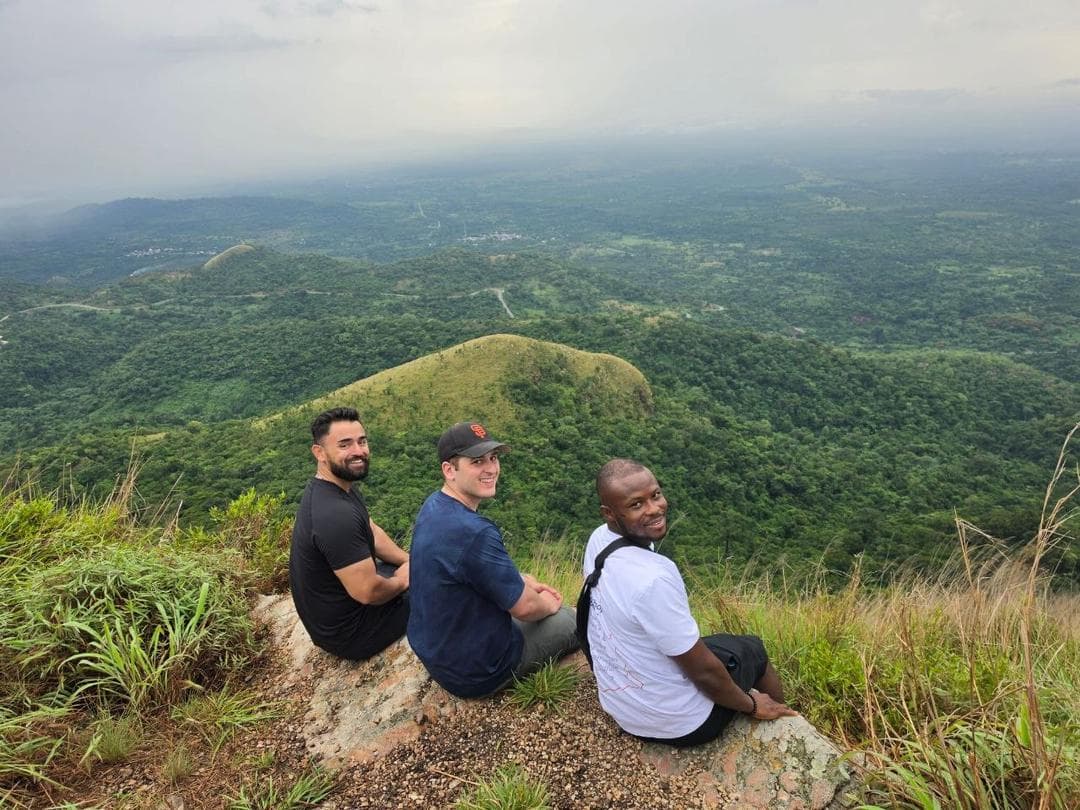 Tours group exploring historical landmark