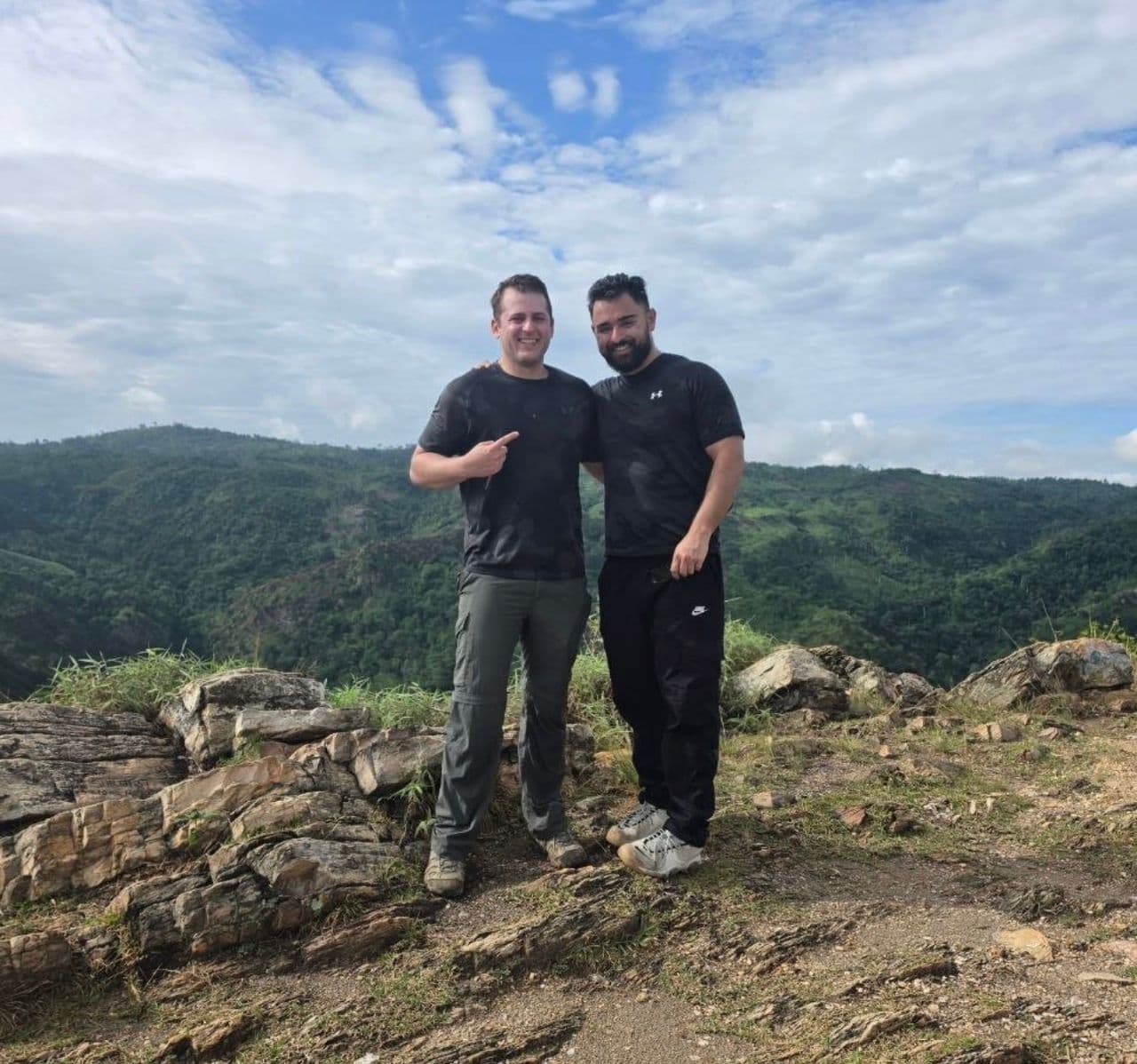 Scenic mountain hike adventure in Ghana