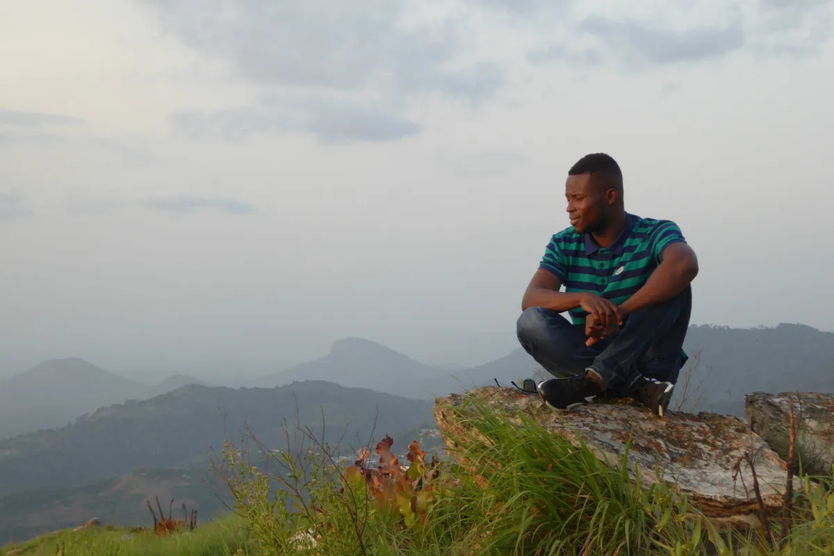 Panoramic mountain view