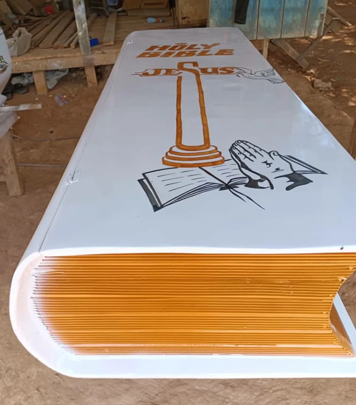 Bible coffin