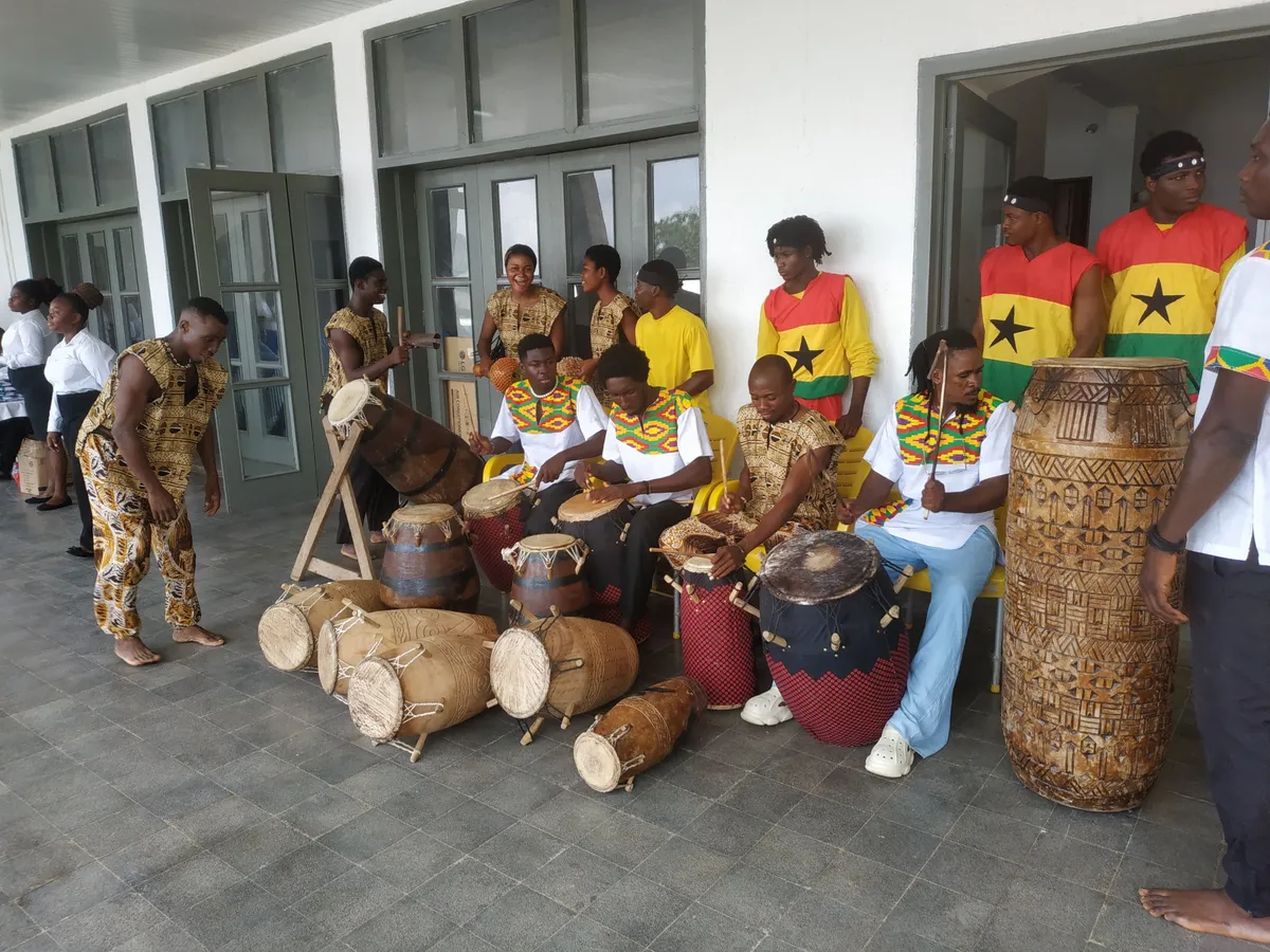 Traditional drum performance